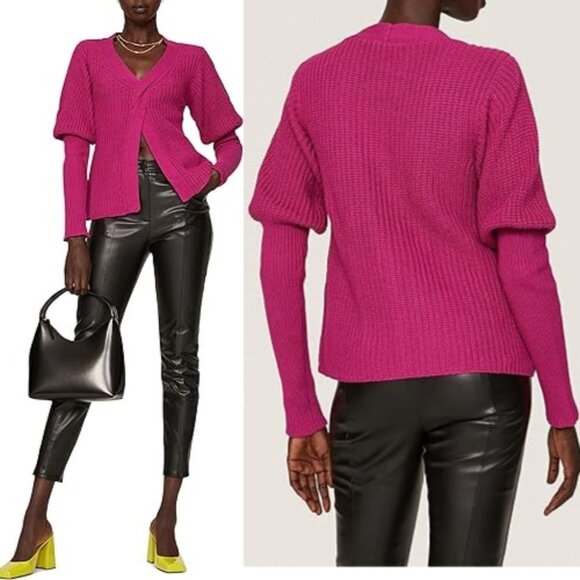 Love, Whit by Whitney Port RTR Design Pink Sweater 30870. - Picture 2 of 10